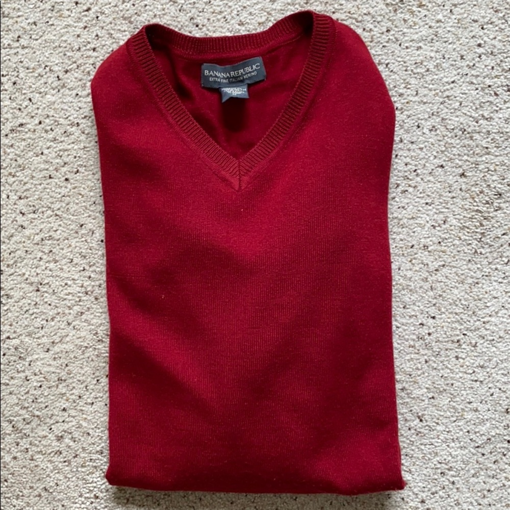 Long Sleeve Banana Republic V Neck Sweater